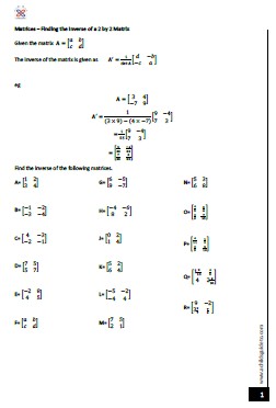 Find the inverse of a matrix